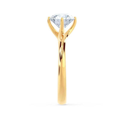 1.2 CT Round Solitaire  Lab Grown Diamond Engagement Ring