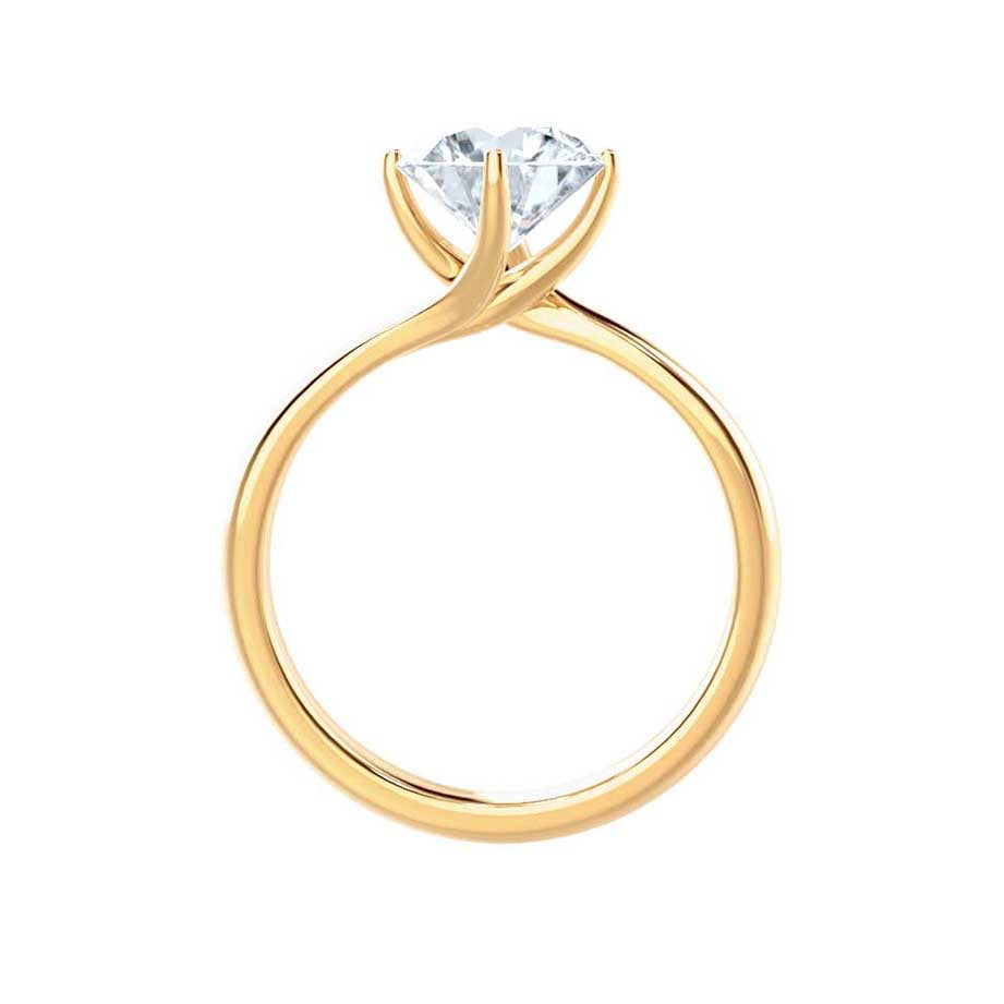 1.2 CT Round Solitaire  Lab Grown Diamond Engagement Ring