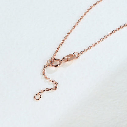 0.83 TCW Round Moissanite Virgo-Zodiac Sign Necklace