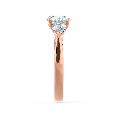 1.5 CT Round Pave Lab Grown Diamond Engagement Ring