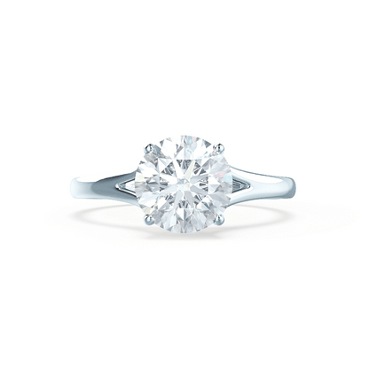 0.5 CT Round Solitaire Lab Grown Diamond Engagement Ring