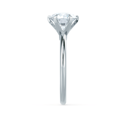 2.2 CT Round Solitaire Lab Grown Diamond Engagement Ring