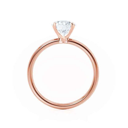 1.2 CT Radiant Solitaire Lab Grown Diamond Engagement Ring