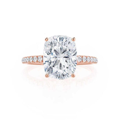 1.75 CT Oval Pave Lab Grown Diamond Engagement Ring